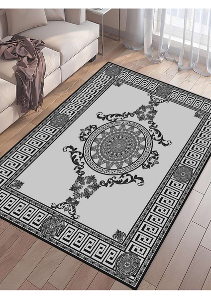 Dijital Baskılı Yıkanabilir Kaymaz Taban Salon ve Oturma Odası Halısı 0028H