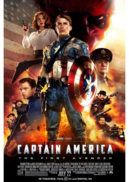 Captain America The First Avenger (2011) 5 ( Folyo ) - Afiş - POSTER-1987 ( 35 cm x 50 cm )