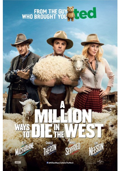A Million Ways To Die In The West (2014) 1 ( Folyo ) - Afiş - POSTER-1101 ( 35 cm x 50 cm )