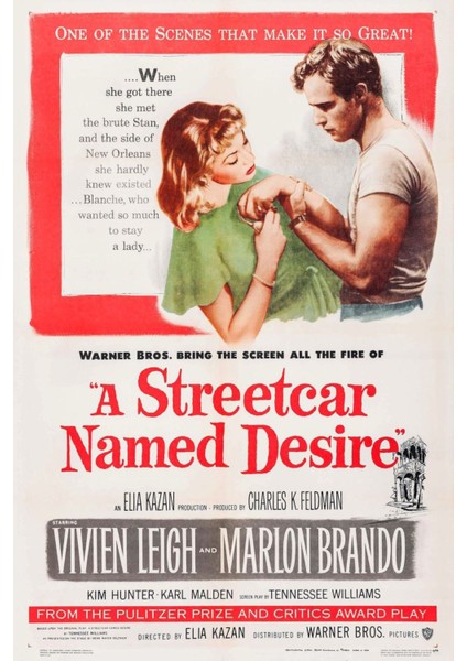 A Streetcar Named Desire (1951) 1 ( Folyo ) - Afiş - POSTER-1134 ( 35 cm x 50 cm )