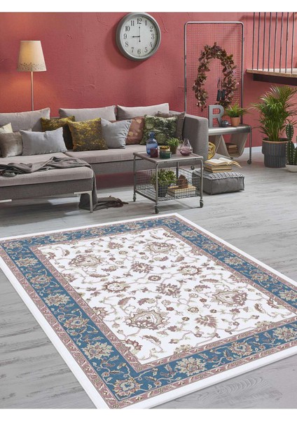 Dijital Baskılı Yıkanabilir Kaymaz Taban Salon ve Oturma Odası Halısı 6107H