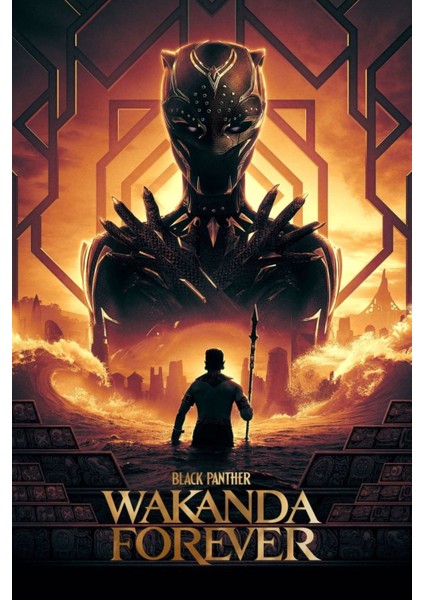 Black Panther Wakanda Forever (2022) 5 ( Folyo ) - Afiş - POSTER-1800 ( 35 cm x 50 cm )