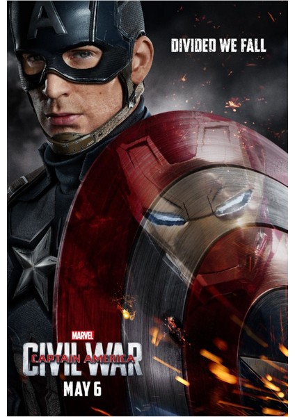 Captain America Civil War (2016) 12 ( Folyo ) - Afiş - POSTER-1978 ( 35 cm x 50 cm )