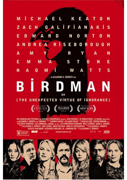 Birdman (2014) 13 ( Folyo ) - Afiş - POSTER-1768 ( 35 cm x 50 cm )