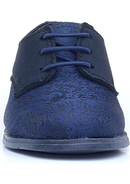 Lacivert Siyah Bağcıklı Takım Elbise Klasik Çocuk Ayakkabı modelleri