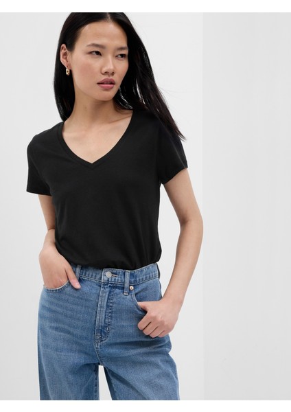 Kadın Favorite V Yaka T-Shirt