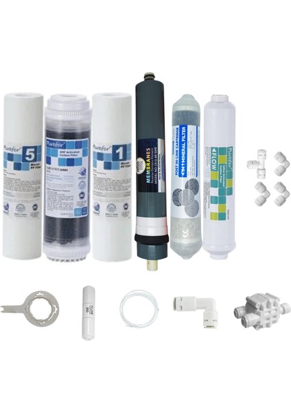 Purefer Açık Kasa Çift Sedimentli Sertifikalı 6 lı Platinium Mebran Şeffaf 4lü Mineral