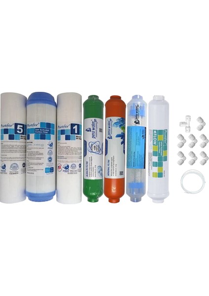 Purefer Açık Kasa Çift Sedimentli Sertifikalı 7li Mebransız Mineral +Alkali+Detox