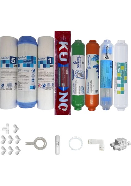 Purefer Açık Kasa Çift Sedimentli Sertifikalı 8li Lg Kuno Mebran Mineral+Alkalili+Detox