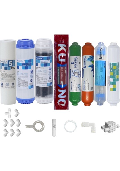 Purefer Açık Kasa Çift Karbonlu Sertifikalı 8li Lg Kuno Mebran Mineral+Alkalili+Detox