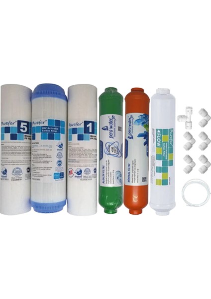 Purefer Açık Kasa Çift Sedimentli Sertifikalı 6 lı Mebransız Mineral +Alkalili