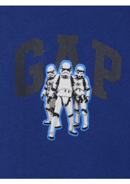 Erkek Çocuk Mavi Star Wars Grafikli T-Shirt modelleri