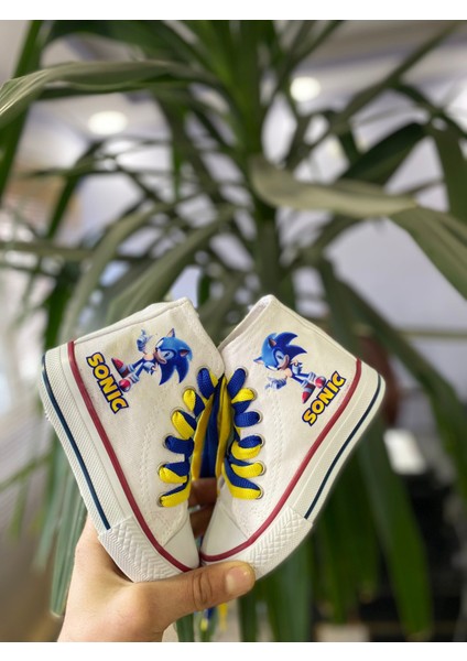 Sonic Baskılı Çocuk Spor Ayakkabı Ortopedik Taban Sneaker modelleri