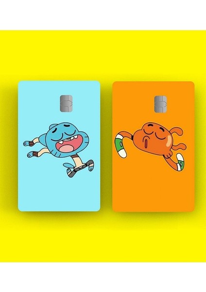 2'li Gumball Kredi Kartı Sticker Kaplama