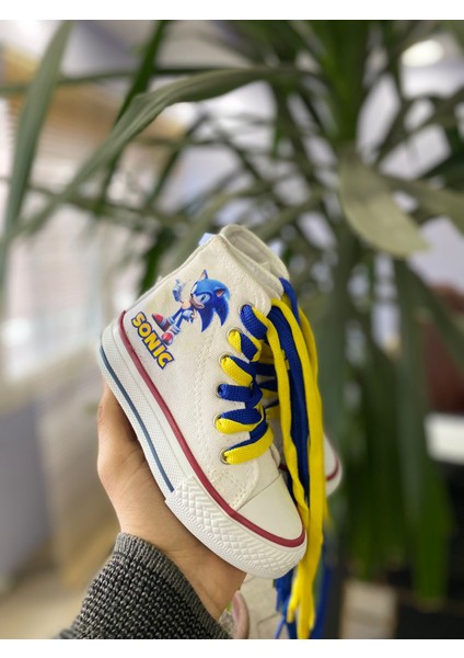 Sonic Baskılı Çocuk Spor Ayakkabı Ortopedik Taban Sneaker fiyatları