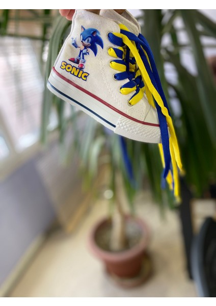 Sonic Baskılı Çocuk Spor Ayakkabı Ortopedik Taban Sneaker fırsatları