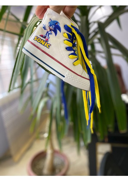 Sonic Baskılı Çocuk Spor Ayakkabı Ortopedik Taban Sneaker indirimleri