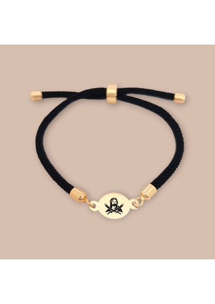 Altın Plakalı 14 Ayar Yuvarlak Figürlü Hz. Ali Temalı Bilekliği, Derin Anlam Taşıyan ve Hikmet ile Cesareti Birleştiren Gençler ve Ergenler İçin Özel Bir Hediye!