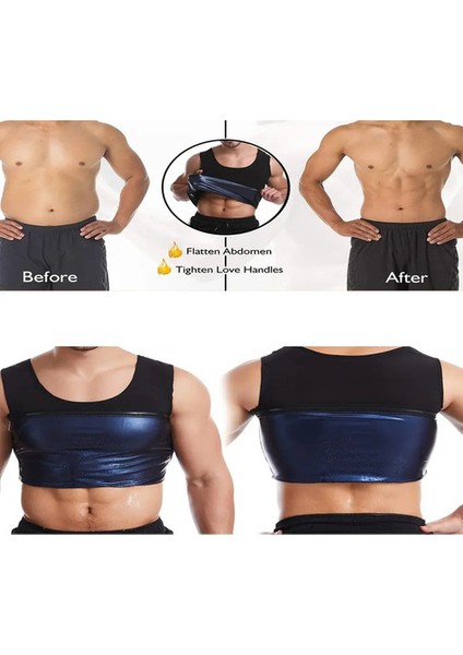 Unisex Esnek Zayıflatan Içlik Sauna Atleti Terleme Giysisi Ter Artırıcı Yelek Kiloverme Kıyafeti