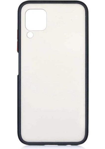 Huawei P40 Lite Kılıf Mat Yüzey Renkli Kenar Silikon