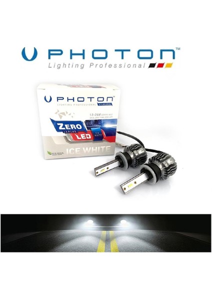 H27 LED Xenon Oto Ampul Zero Fansız Beyaz