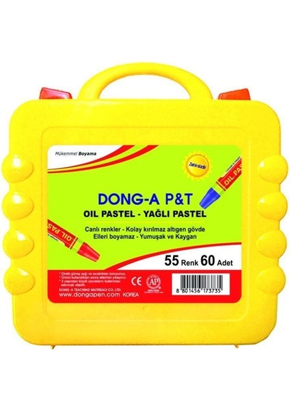 262160 Yağlı Pastel Boya 55 Renk 60LI Çanta