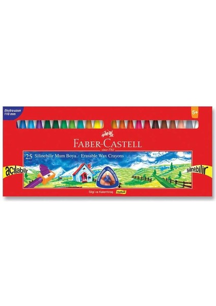 Wax Crayon Silinebilir Pastel Boya 25'Li
