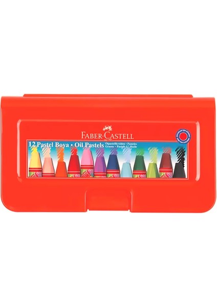 Redline Pastel Boya 12 Renk Plastik Kutu (125112)