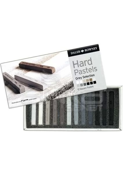 Artists Hard Pastel 12LI Gri Tonlar