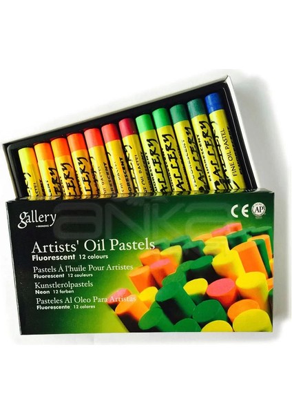 Gallery Yağlı Pastel Floresan Renkler 12LI MOP-12F