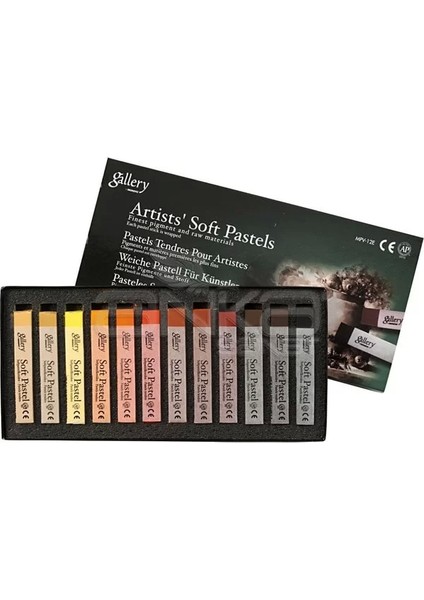 Gallery Artists Soft Pastel 12LI Toprak Tonları