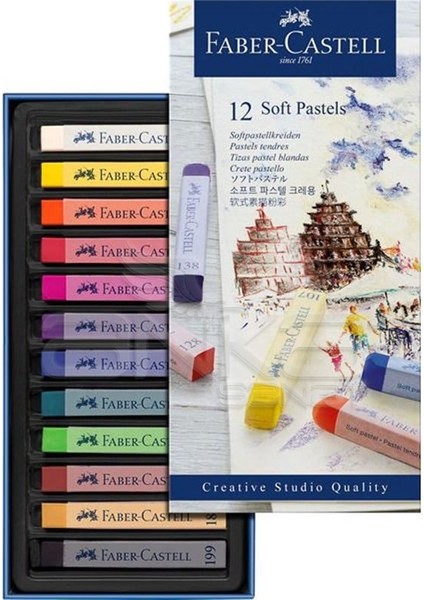 Creative Studio Toz Pastel Boya (Soft) 12 Renk Tam Boy