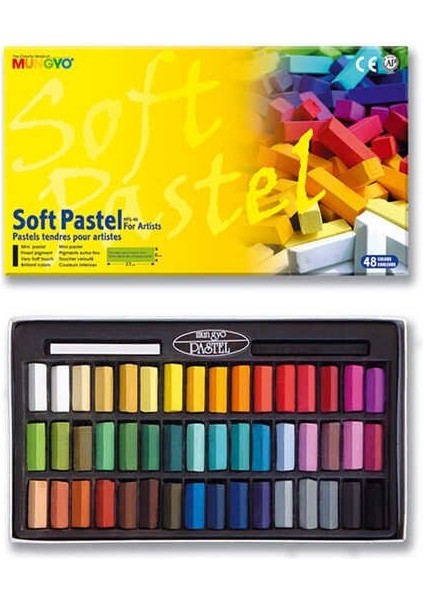 Kuru Pastel Boya Karton Kutu 1/2 Boy 48'li