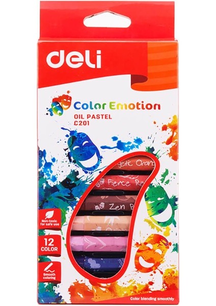 Emotion Yağlı Pastel Boya 12’li 20100