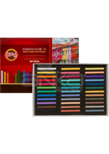 Toison Dor Soft Pastel Köşeli 36LI (8585)