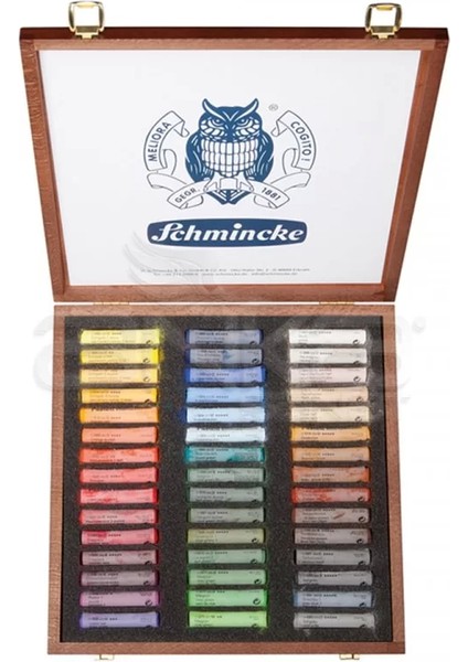 Soft Pastel Boya Seti Cardboard 45LI Ahşap Kutu