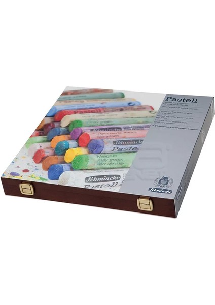 Soft Pastel Boya Seti Cardboard 45LI Ahşap Kutu