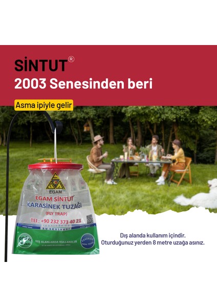 3 Adet Sintut L | Karasinek Tuzağı