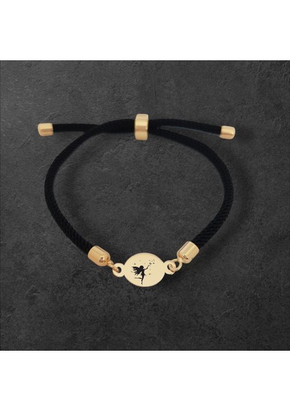 14 Ayar Plakalı Altın Yuvarlak Figürlü Peri Bilekliği, Gençler ve Ergenler İçin H Ayal Gücünü ve Büyüyü Simgeleyen Zarif Bir Hediye!