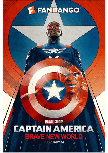 Captain America Brave New World (2025) 0002 ( Folyo ) - Afiş - POSTER-1961 ( 50 cm x 70 cm )