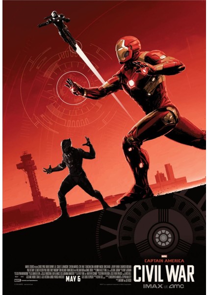 Captain America Civil War (2016) 9 ( Folyo ) - Afiş - POSTER-1975 ( 50 cm x 70 cm )