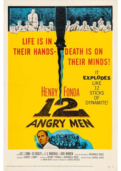 12 Angry Men (1957) ( Folyo ) - Afiş - POSTER-1010 ( 50 cm x 70 cm )
