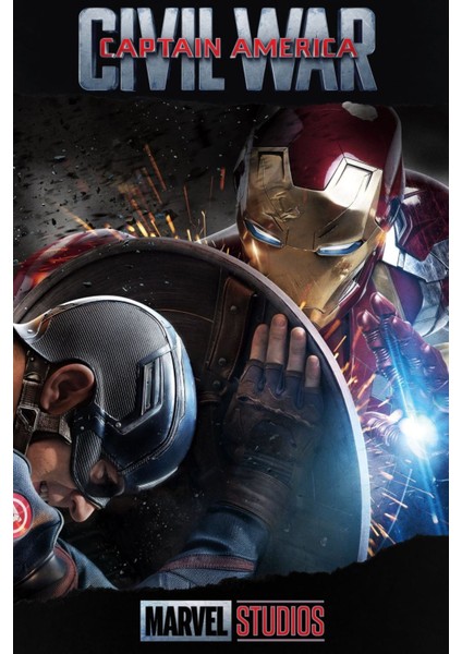 Captain America Civil War (2016) 1 ( Folyo ) - Afiş - POSTER-1970 ( 50 cm x 70 cm )