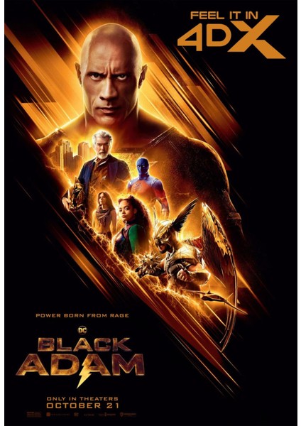 Black Adam (2022) 5 ( Folyo ) - Afiş - POSTER-1780 ( 50 cm x 70 cm )