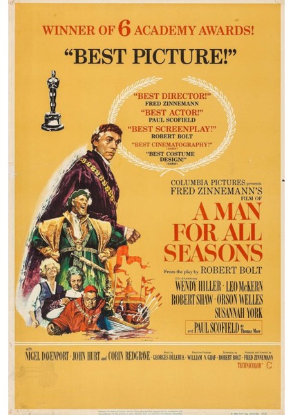 A Man For All Seasons (1966) ( Folyo ) - Afiş - POSTER-1099 ( 50 cm x 70 cm )