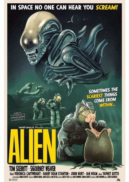 Alien (1979) 0001 ( Folyo ) - Afiş - POSTER-1215 ( 50 cm x 70 cm )