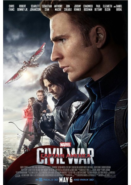 Captain America Civil War (2016) 10 ( Folyo ) - Afiş - POSTER-1976 ( 50 cm x 70 cm )
