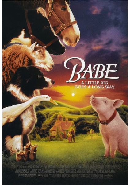Babe Pig In The City (1998) 1 ( Folyo ) - Afiş - POSTER-1540 ( 50 cm x 70 cm )