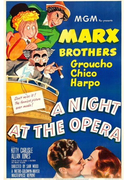 A Night At The Opera (1935) ( Folyo ) - Afiş - POSTER-1104 ( 50 cm x 70 cm )