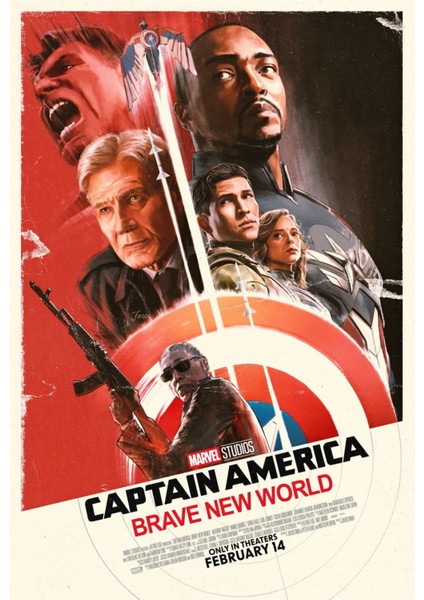 Captain America Brave New World (2025) 0006 ( Folyo ) - Afiş - POSTER-1965 ( 50 cm x 70 cm )